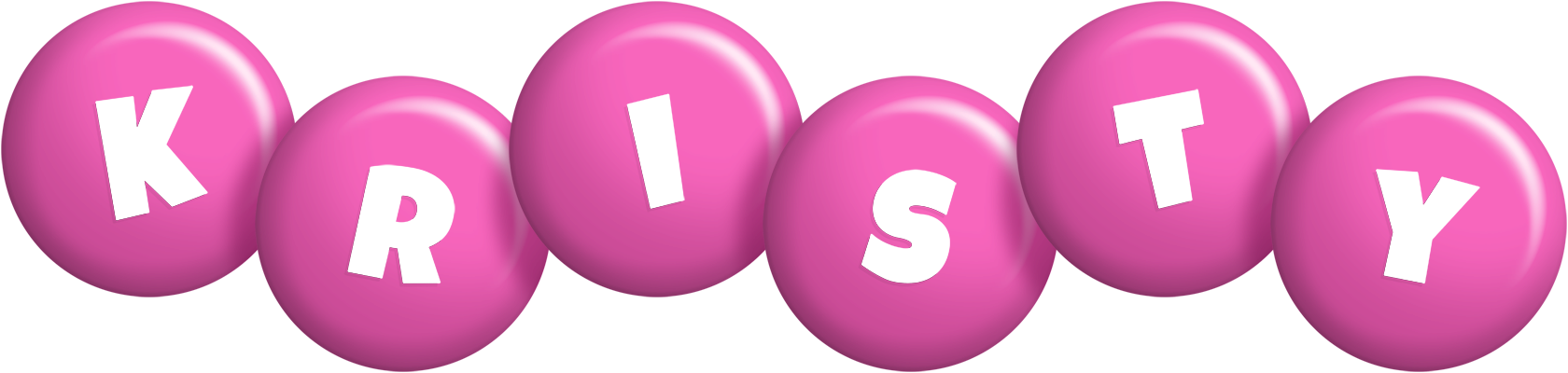 Kristy candy-pink logo