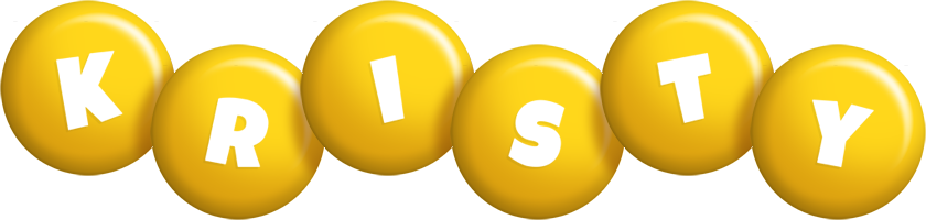 Kristy candy-yellow logo