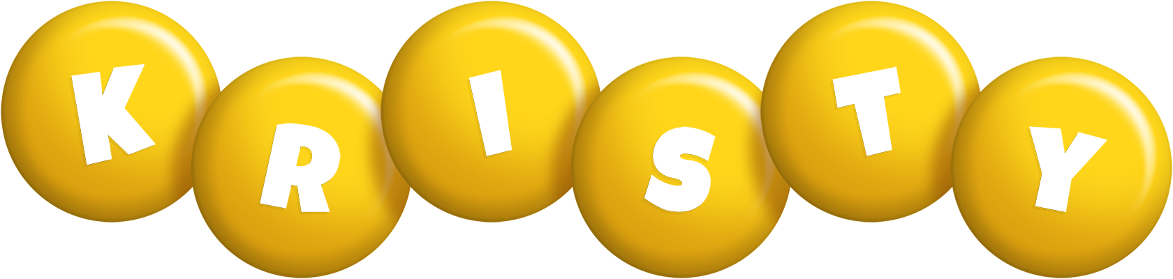 Kristy candy-yellow logo