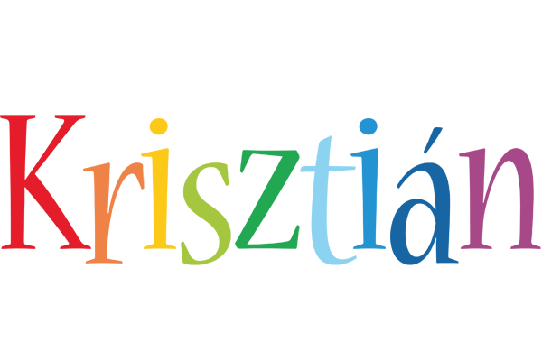 Krisztián birthday logo