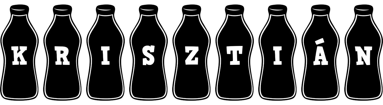 Krisztián bottle logo