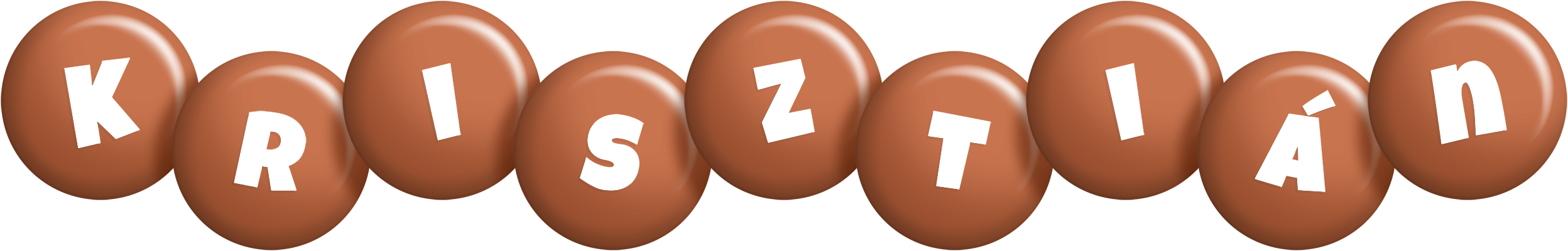 Krisztián candy-brown logo