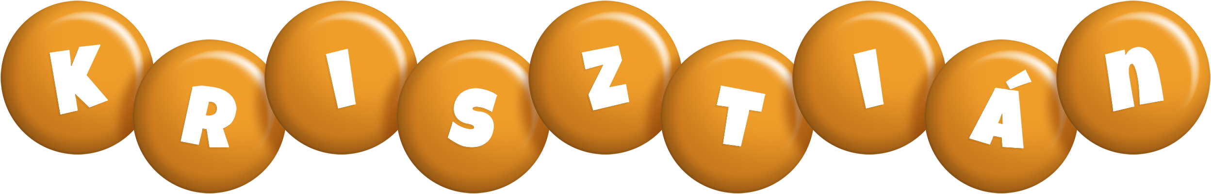 Krisztián candy-orange logo