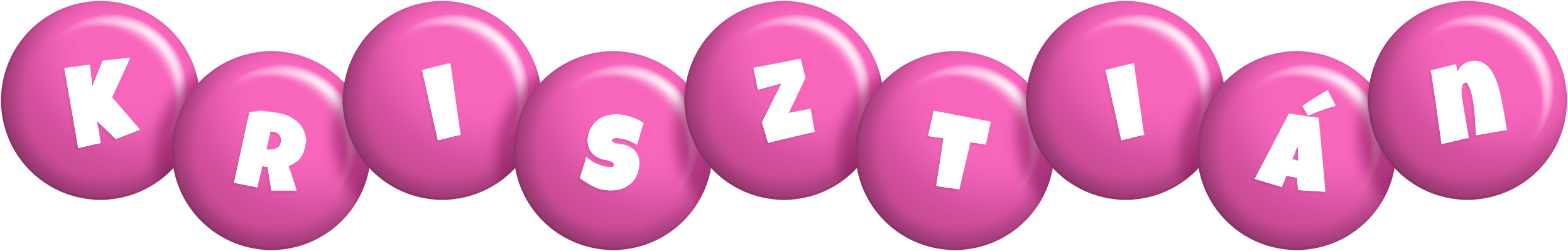Krisztián candy-pink logo