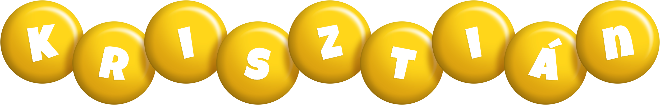 Krisztián candy-yellow logo