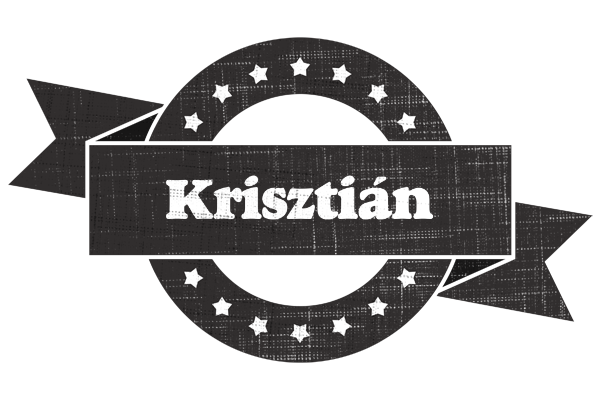 Krisztián grunge logo