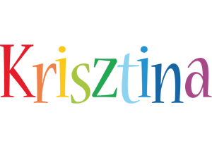 Krisztina birthday logo