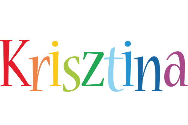 Krisztina birthday logo