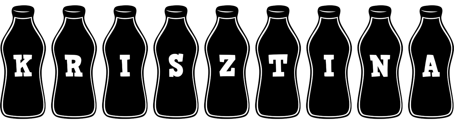 Krisztina bottle logo