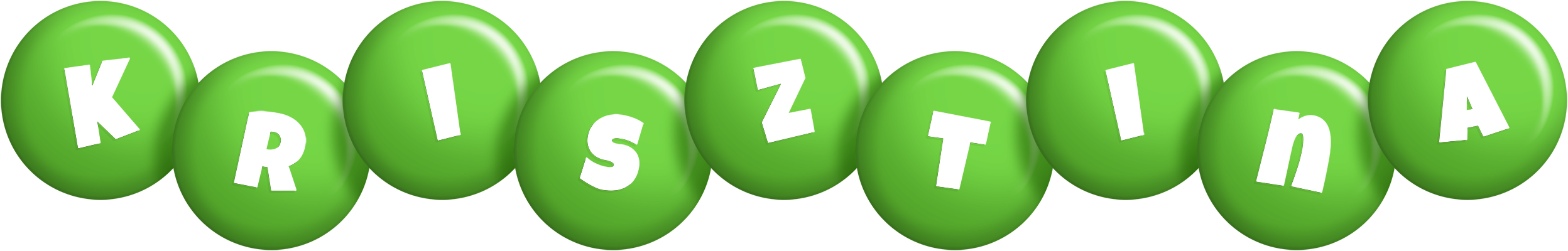 Krisztina candy-green logo
