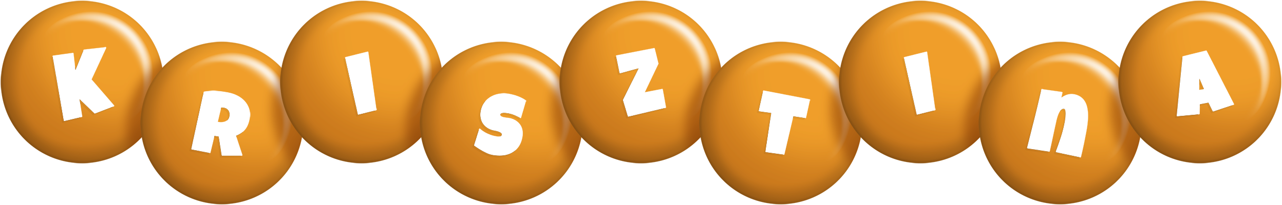 Krisztina candy-orange logo