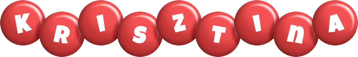 Krisztina candy-red logo