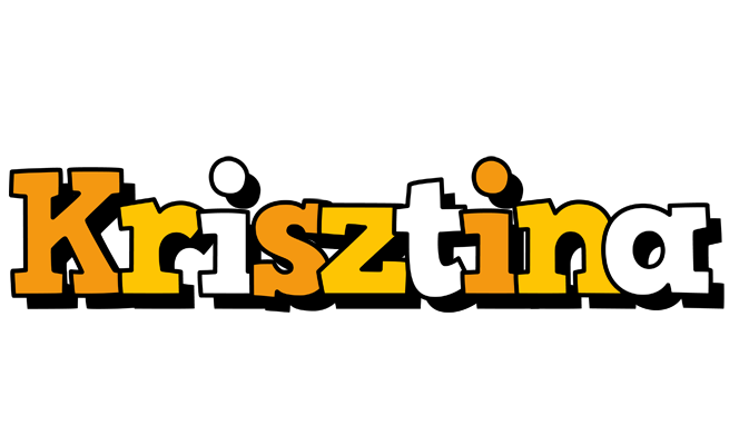 Krisztina cartoon logo