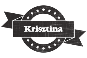 Krisztina grunge logo