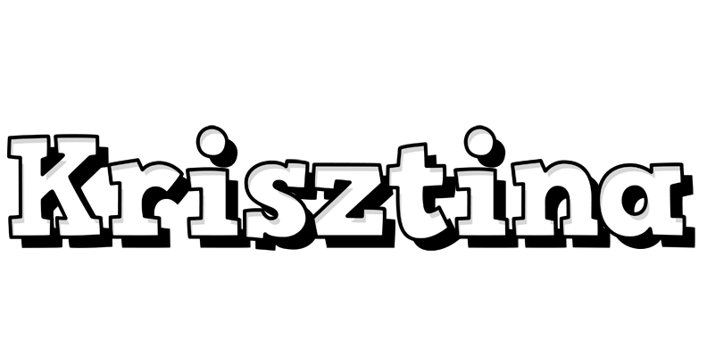 Krisztina snowing logo