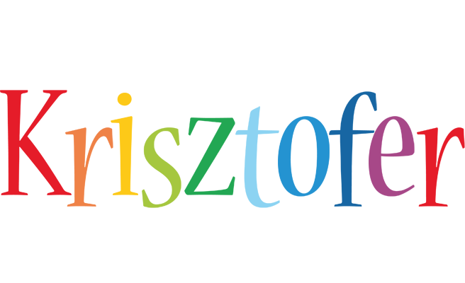 Krisztofer birthday logo