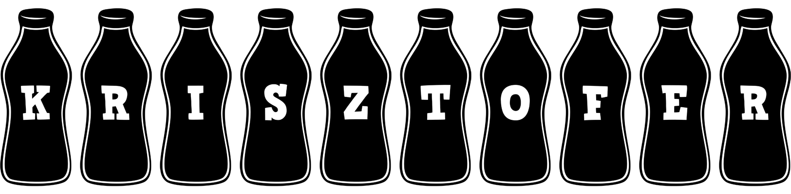 Krisztofer bottle logo