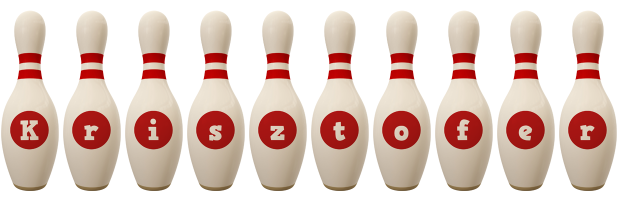 Krisztofer bowling-pin logo