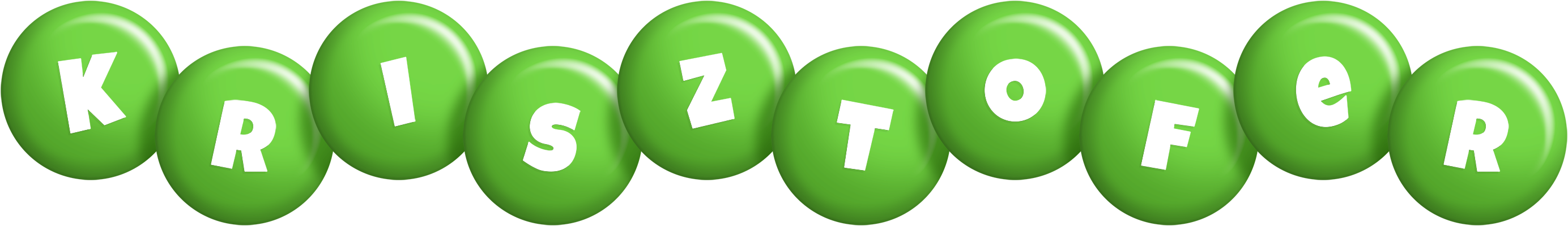Krisztofer candy-green logo