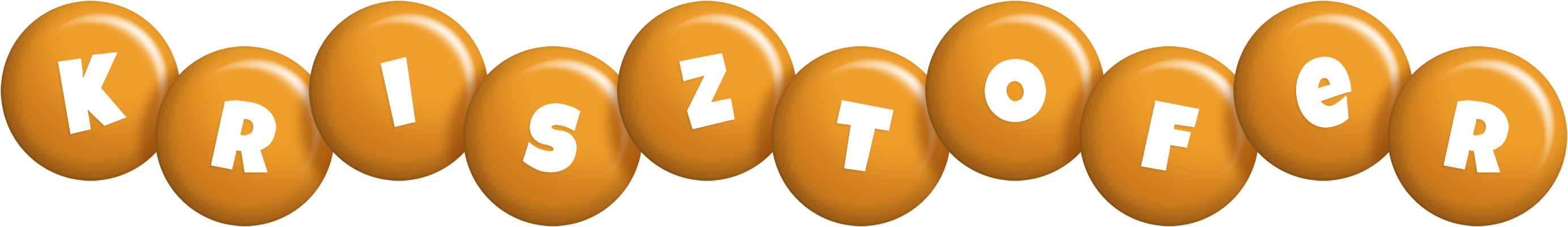 Krisztofer candy-orange logo