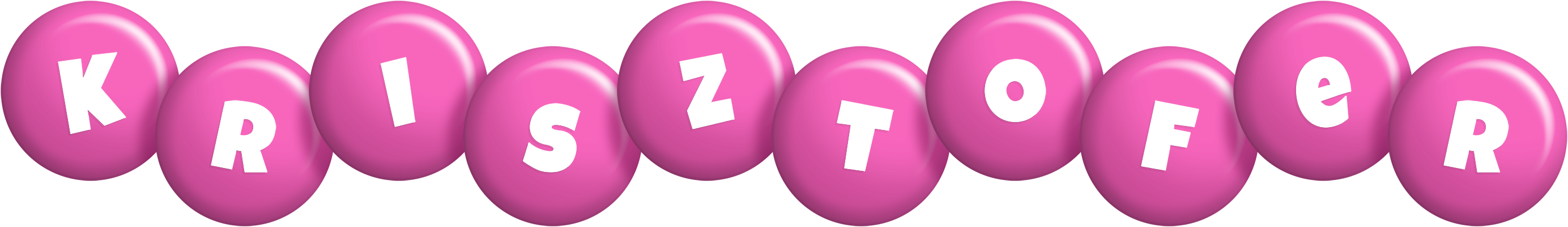 Krisztofer candy-pink logo