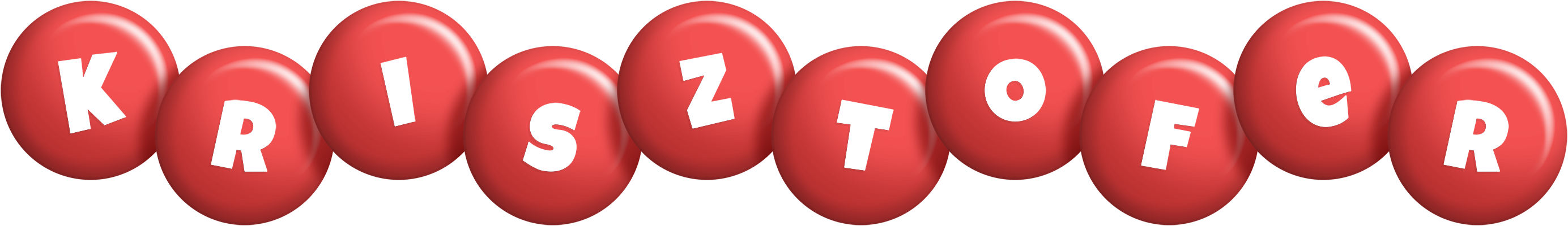 Krisztofer candy-red logo