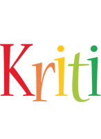 Kriti birthday logo