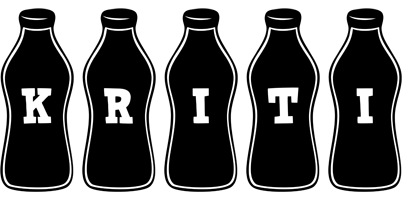 Kriti bottle logo