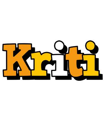 Kriti cartoon logo
