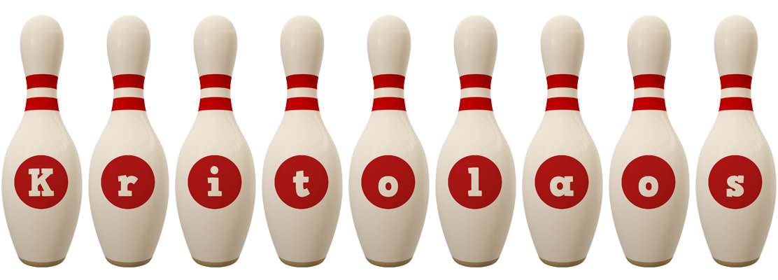 Kritolaos bowling-pin logo