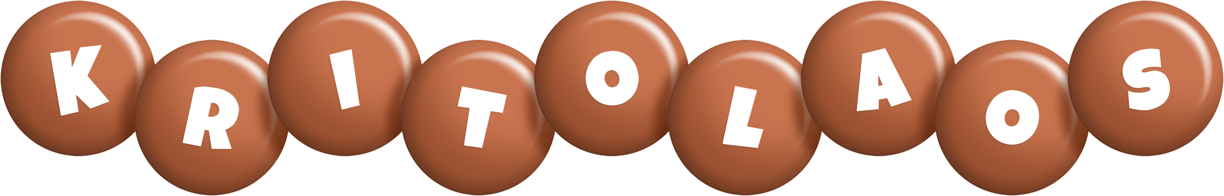 Kritolaos candy-brown logo