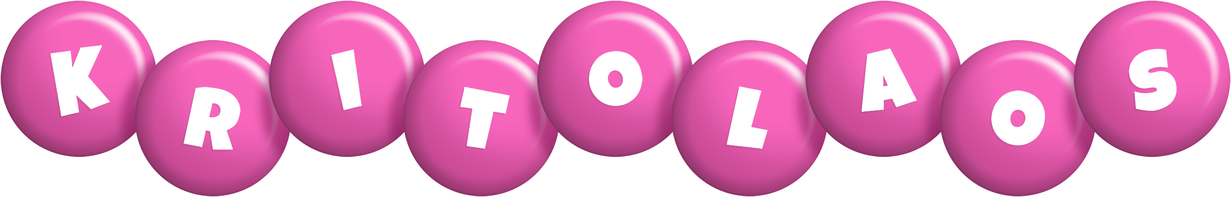 Kritolaos candy-pink logo