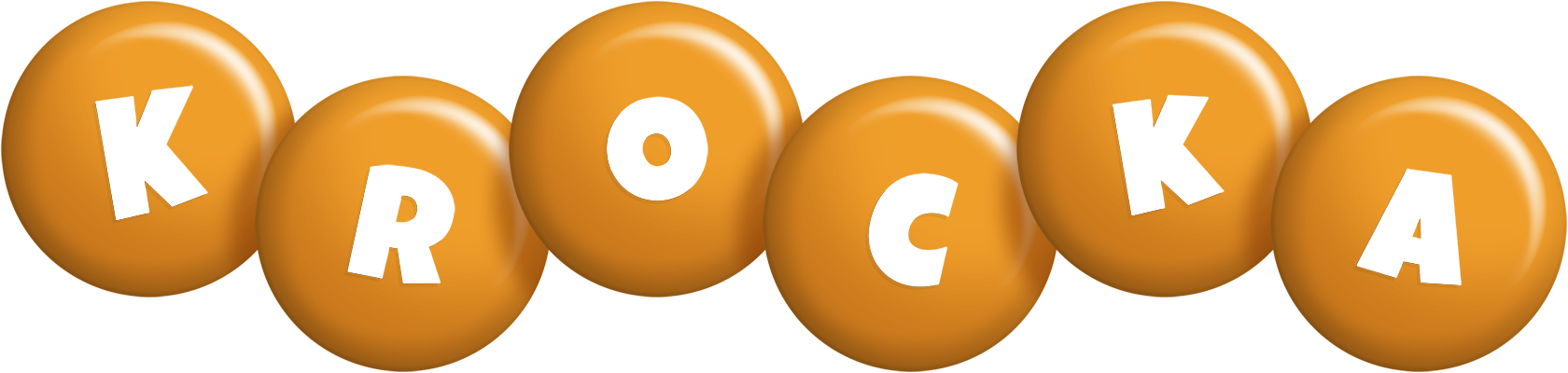 Krocka candy-orange logo