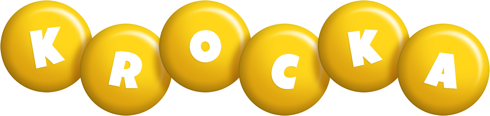 Krocka candy-yellow logo
