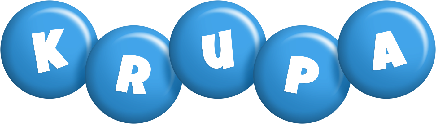 Krupa candy-blue logo