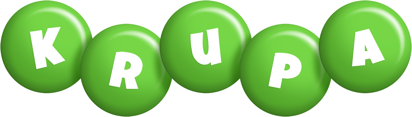 Krupa candy-green logo