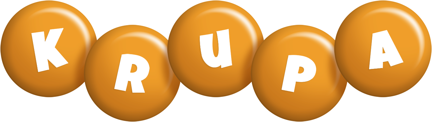 Krupa candy-orange logo