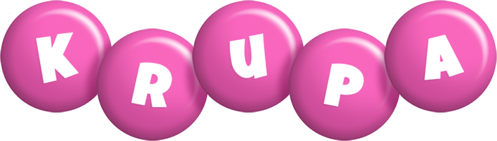 Krupa candy-pink logo