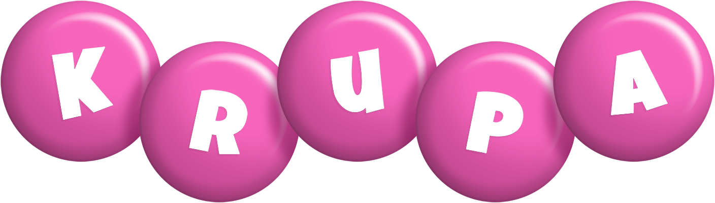 Krupa candy-pink logo