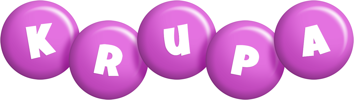 Krupa candy-purple logo