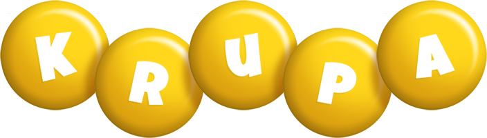 Krupa candy-yellow logo