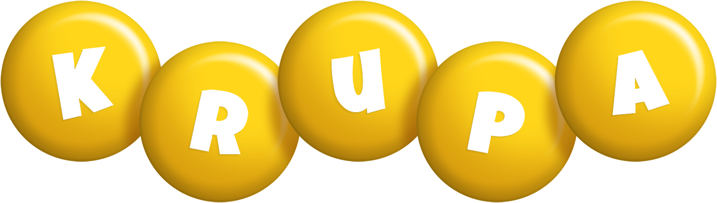 Krupa candy-yellow logo