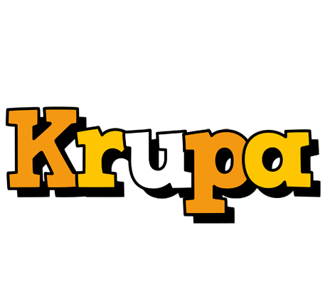 Krupa cartoon logo