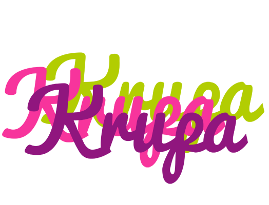 Krupa flowers logo