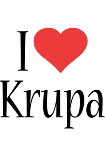Krupa i-love logo