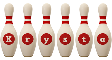 Krysta bowling-pin logo