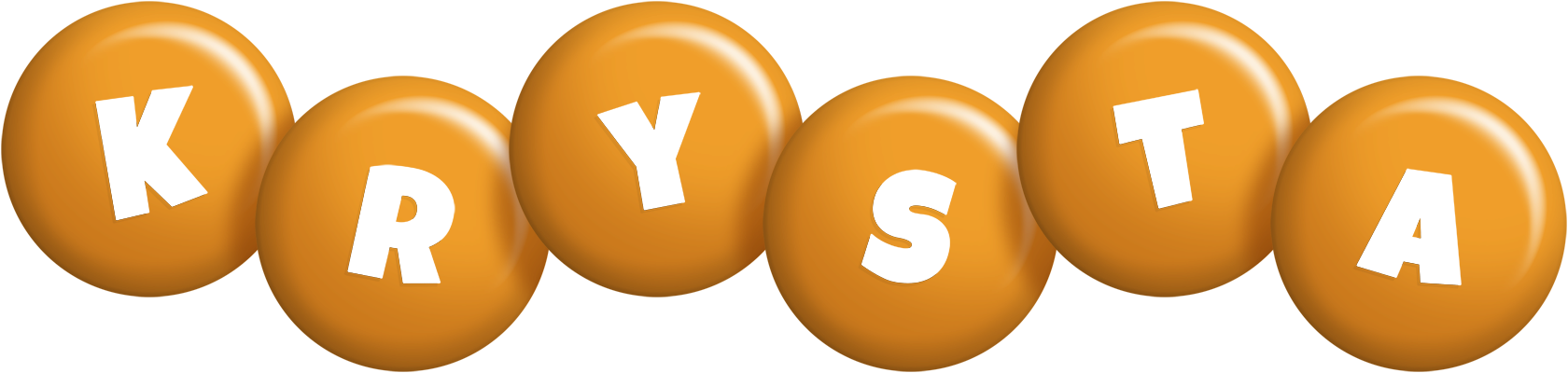 Krysta candy-orange logo