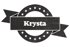 Krysta grunge logo