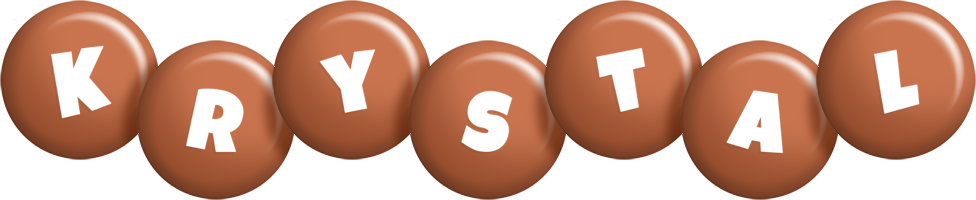 Krystal candy-brown logo