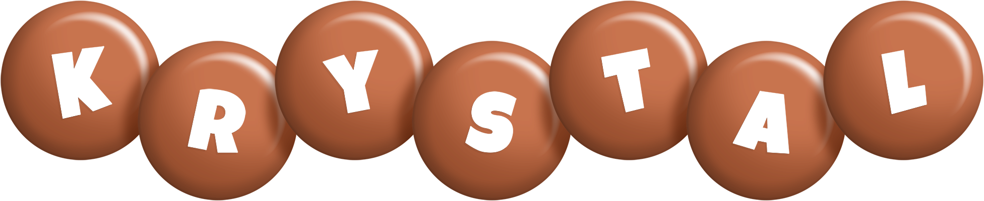 Krystal candy-brown logo